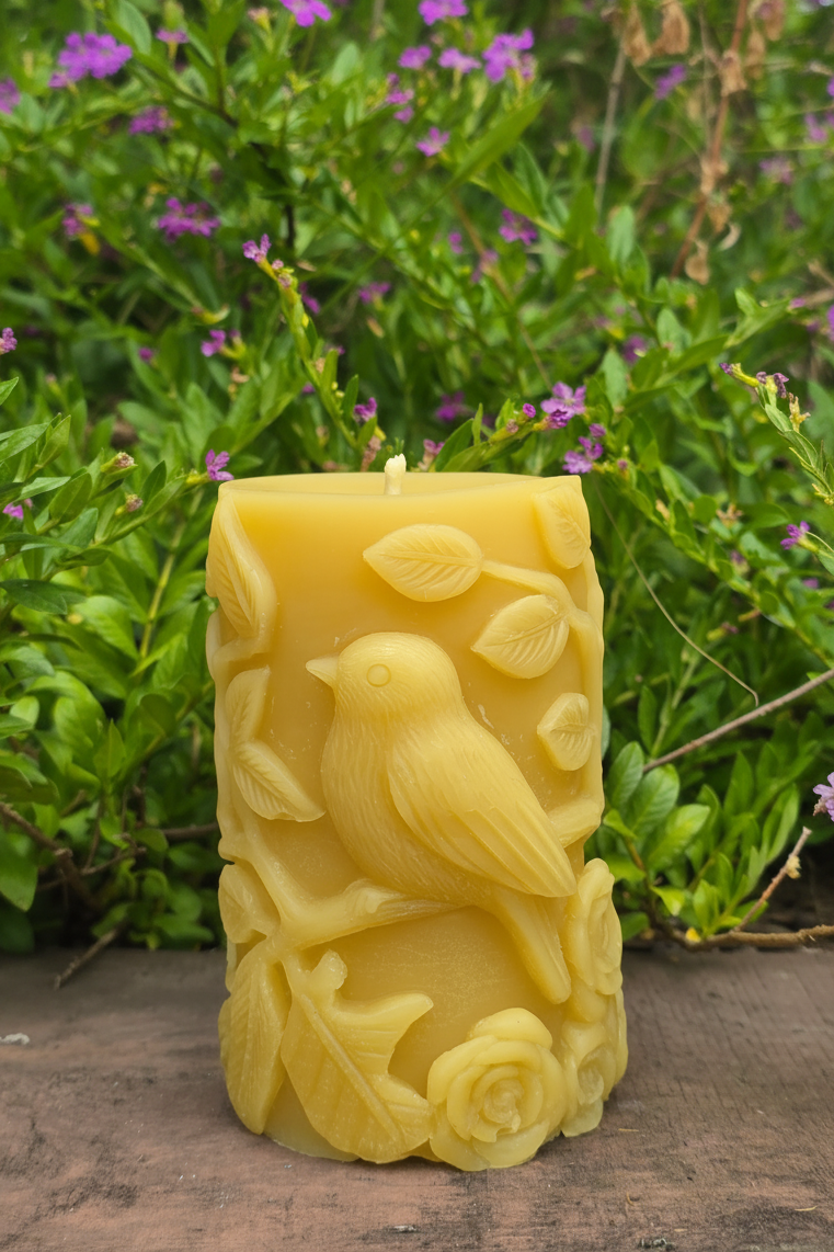 Bird Of The Wild - New Zealand Beeswax Candle