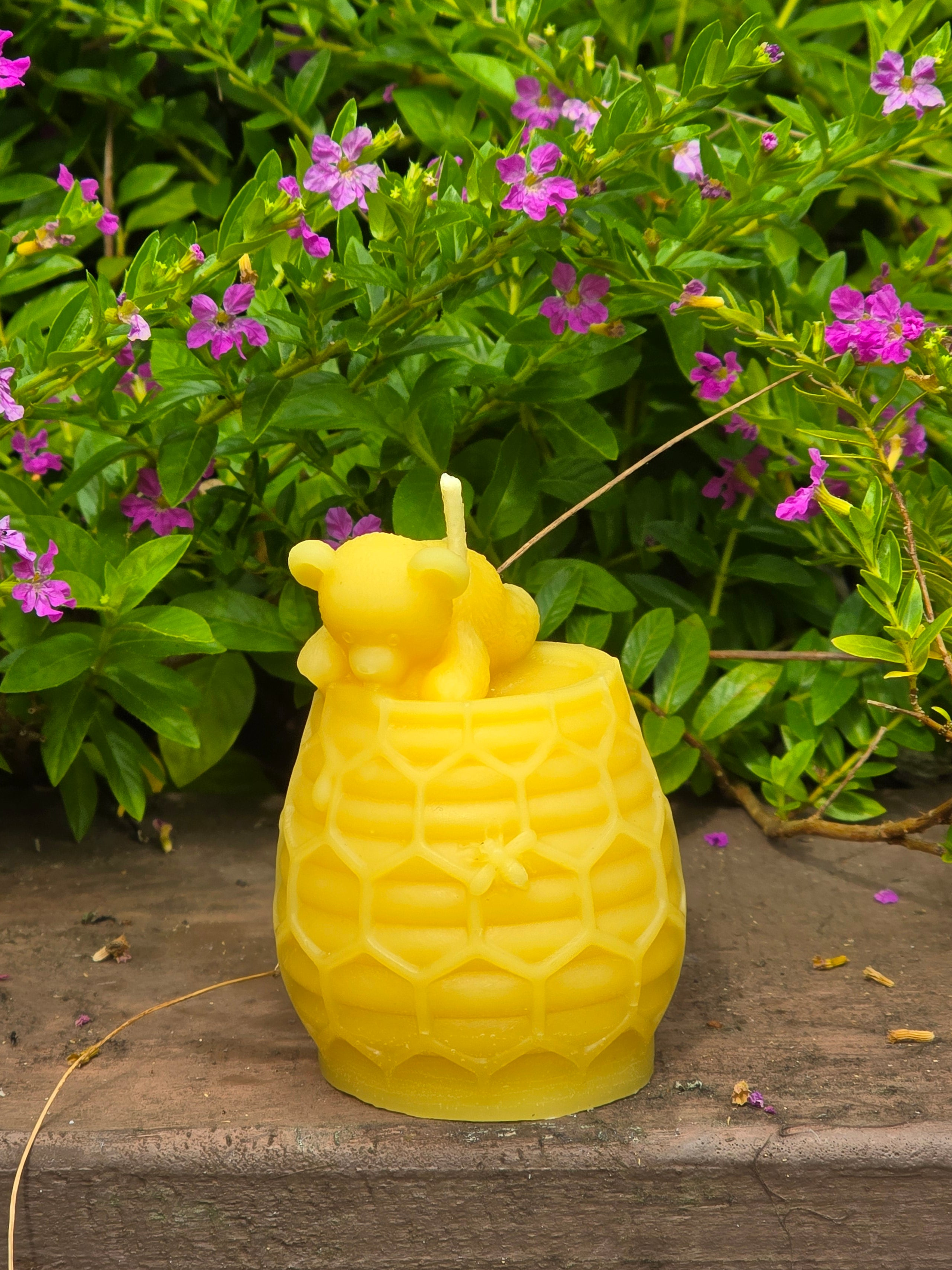 Honey Pot Bear - New Zealand Beeswax Candle