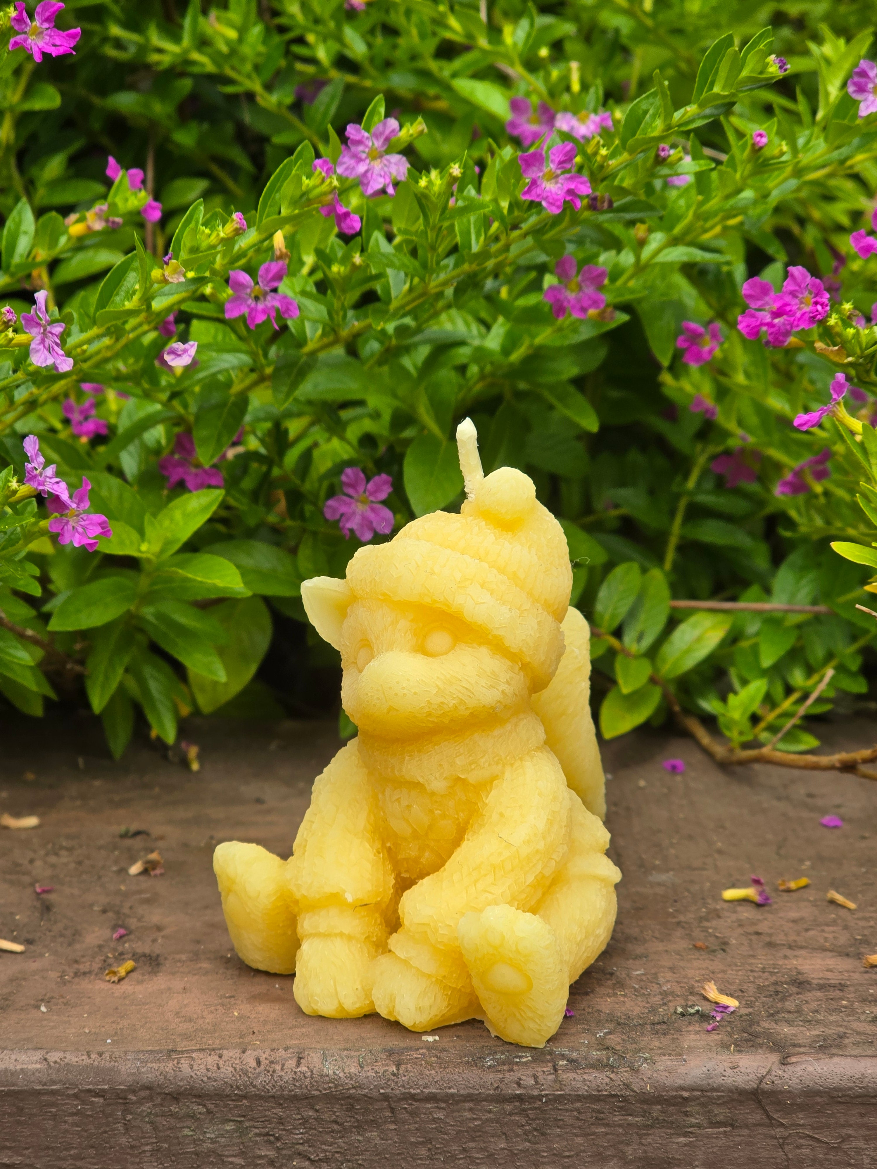 Cozy Fantasy Bear - New Zealand Beeswax Candle